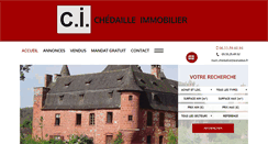 Desktop Screenshot of chedailleimmobilier.com