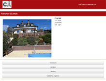 Tablet Screenshot of chedailleimmobilier.com